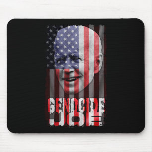 Genocide Joe Biden Anti Biden American Flag Vampir Mouse Pad