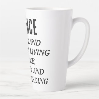 GENOPACE Nations and religions living in peace. Latte Mug