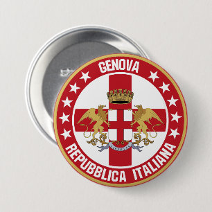 Genova 7.5 cm round badge