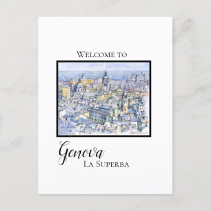 Genova la superba holiday postcard