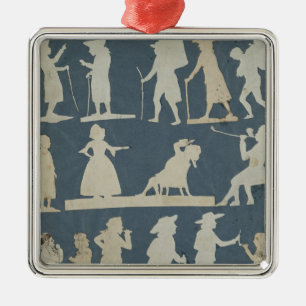 Genre Scene Metal Tree Decoration