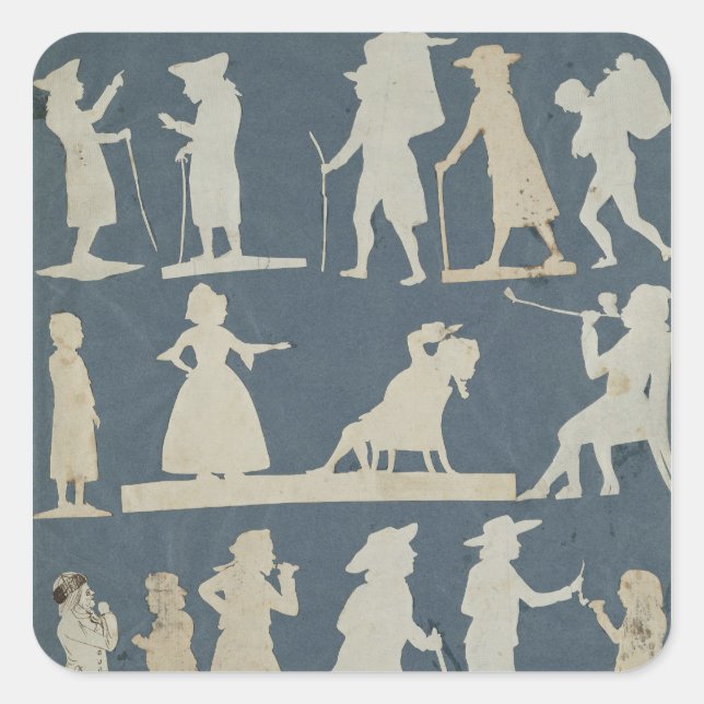 Genre Scene Square Sticker (Front)