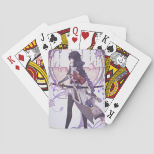 Genshin impact Baal sakura leaves Playing Cards