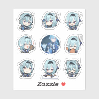 Genshin Impact Chibi Eula Stickers