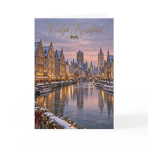 Gent Graslei Winter Vrolijk Kerstfeest