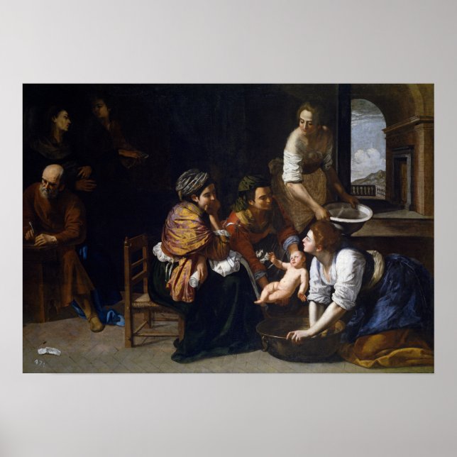 Gentileschi - Birth Of Saint John The Baptist Poster (Front)