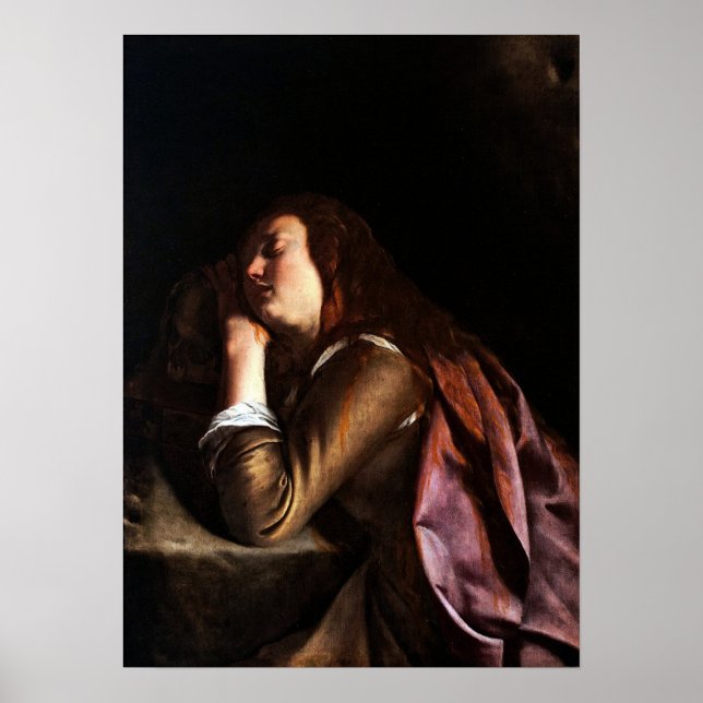 Gentileschi - Magdalene Penitent Poster (Front)