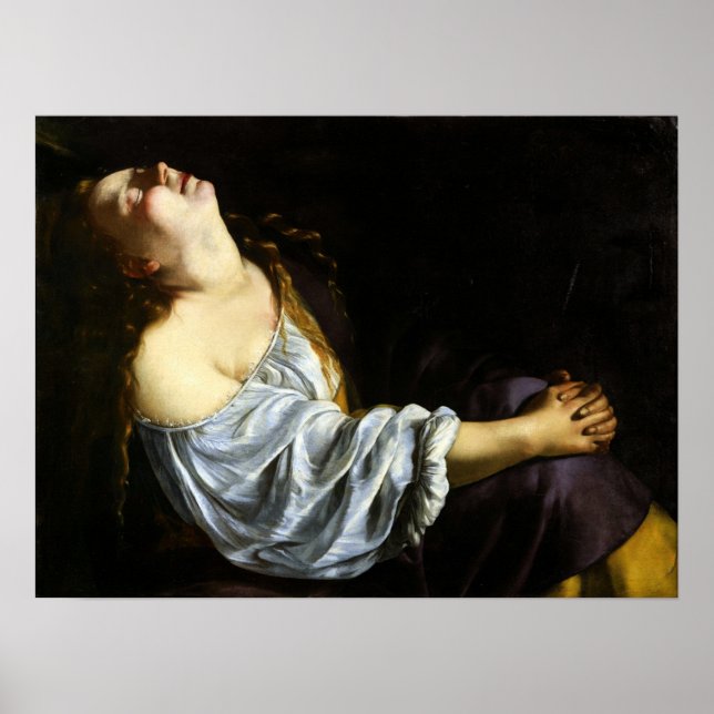 Gentileschi - Mary Magdalene Poster (Front)