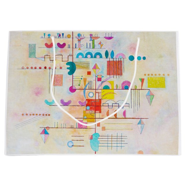 Gentle Accent, Wassily Kandinsky Large Gift Bag (Front)