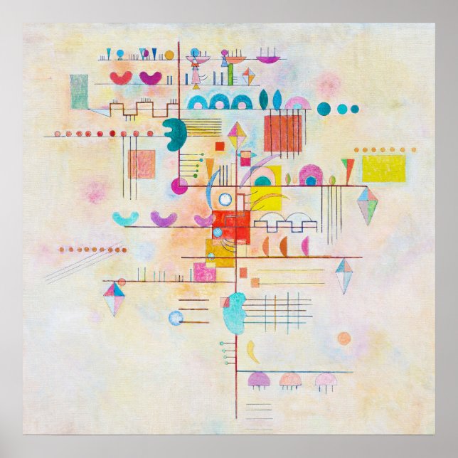 Gentle Accent, Wassily Kandinsky Poster (Front)