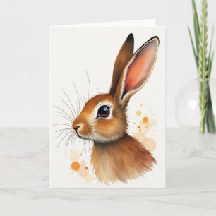 Gentle Animal Portrait Art Card