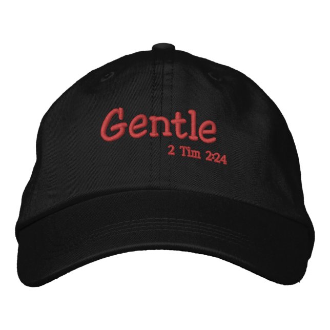 Gentle Bible Quotes Customise it Embroidered Hat (Front)