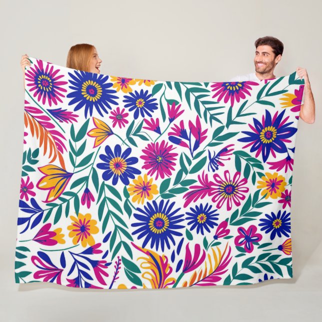 Gentle Bloom Aesthetic 60x80 Fleece Blanket (In Situ)