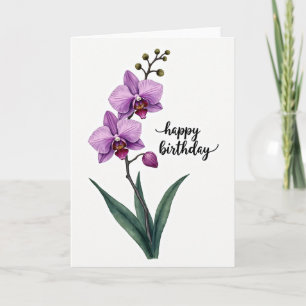 Gentle Botanical Birthday Card