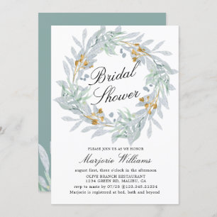 Gentle Botanics Bridal Shower Invitation