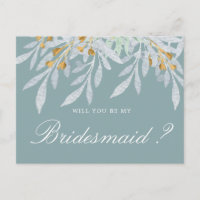 Gentle Botanics | Bridesmaid Invitation Postcard