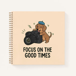 Gentle Brown Dachshund Photo Adventure Sketchbook Notebook