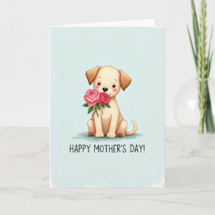 Gentle Canine Blossom Card