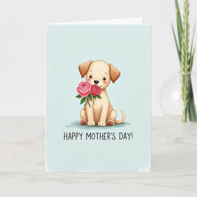 Gentle Canine Blossom Card (Front)