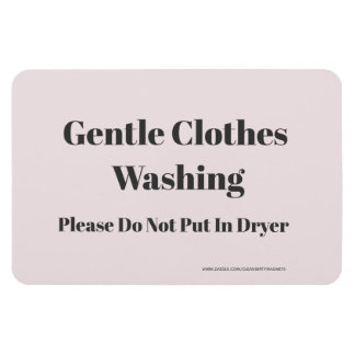 Gentle Clothes Washing - w/website address Magnet