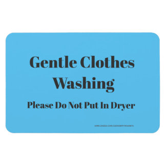Gentle Clothes Washing - w/website address Magnet