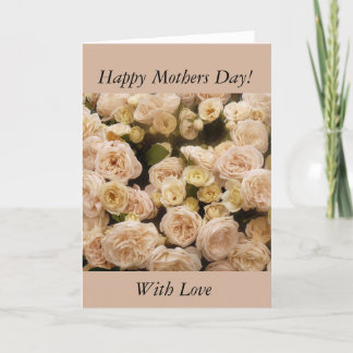 Gentle Cream Roses Card