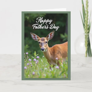 Gentle Deer Fathers Day Card