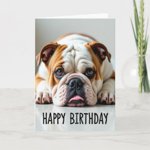 Gentle Dog Birthday Portrait Card