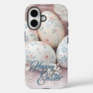 Gentle Easter Joy with Floral Motif iPhone 16 Case