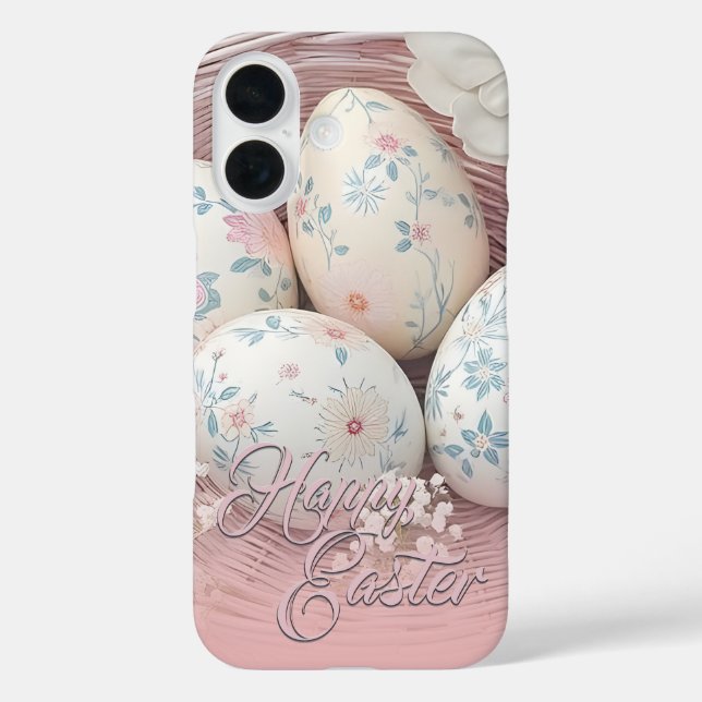 Gentle Easter Joy with Floral Motif Case-Mate iPhone Case (Back)