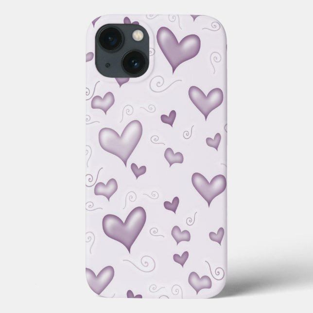 Gentle Elegant Hearts Case-Mate iPhone Case (Back)