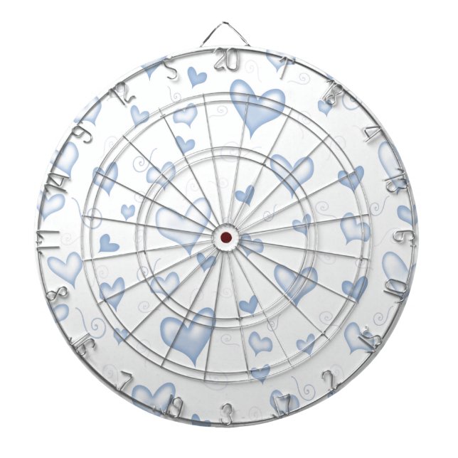 Gentle Elegant Hearts Dartboard (Front)