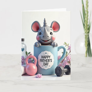 Gentle Fathers Day Rhino Card