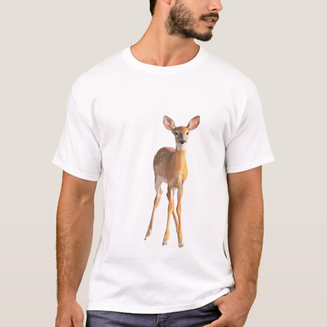 Gentle Fawn Silhouette T-Shirt (Front)