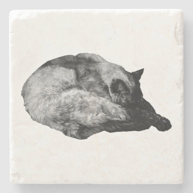 gentle fur hush stone coaster (Front)
