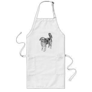 Gentle Fur Shading Cheers Holiday Kitchen Moments Long Apron
