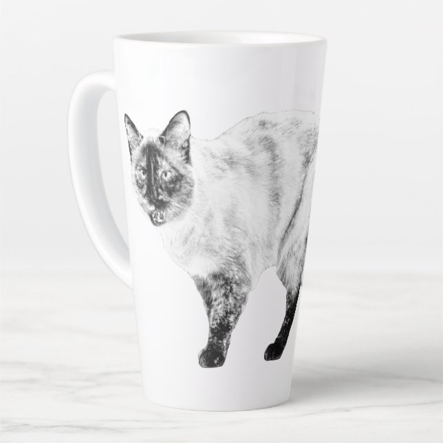 Gentle Gaze, Soft Fur Mug (Left Angle)