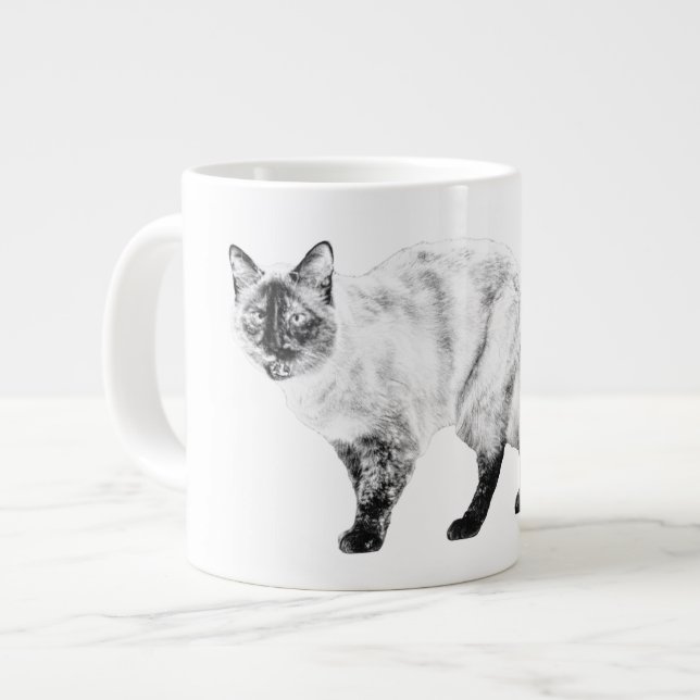Gentle Gaze, Soft Fur Mug (Front Left)