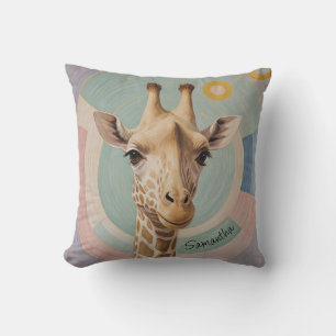 Gentle Giant: Pastel Giraffe Cushion