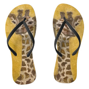 Gentle Giant Summer Trendy Giraffe Design Thongs