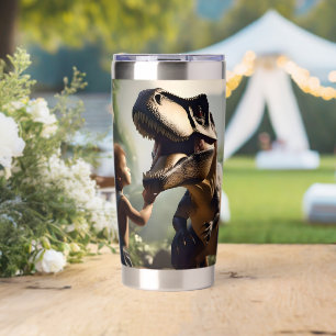 Gentle Giant: The Friendly T-Rex Who Loves a Pat Insulated Tumbler