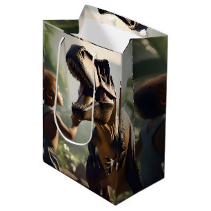 Gentle Giant: The Friendly T-Rex Who Loves a Pat Medium Gift Bag