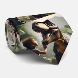 Gentle Giant: The Friendly T-Rex Who Loves a Pat Tie