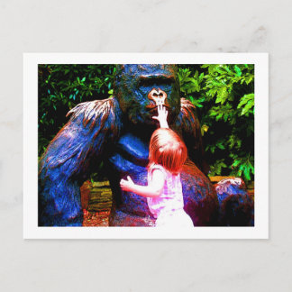 gentle gorilla postcard