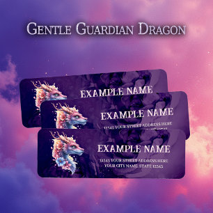 Gentle Guardian Dragon. Return Address Label