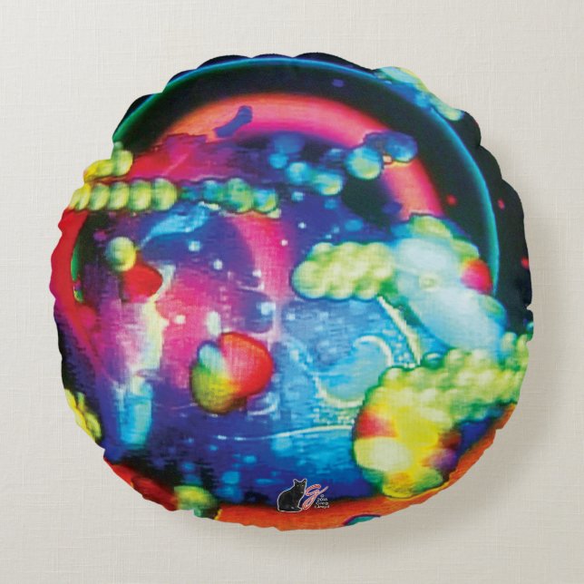 Gentle Gyre Round Cushion (Front)