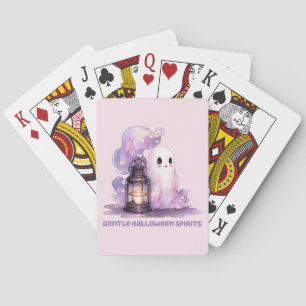 Gentle Halloween Spirits - Pastel Ghost Playing Cards