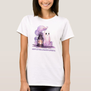 Gentle Halloween Spirits - Pastel Ghost T-Shirt