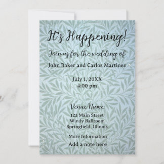 Gentle Leaves Wedding Invitation