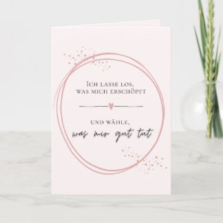 Gentle Letting Go Affirmation Card